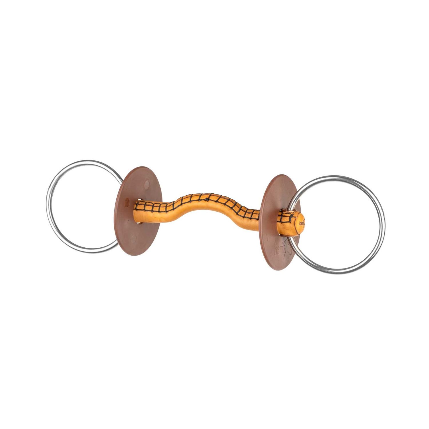 beris Wassertrense, Lederstange Konnex, Ring 7,5cm - soft, Größe 130cm