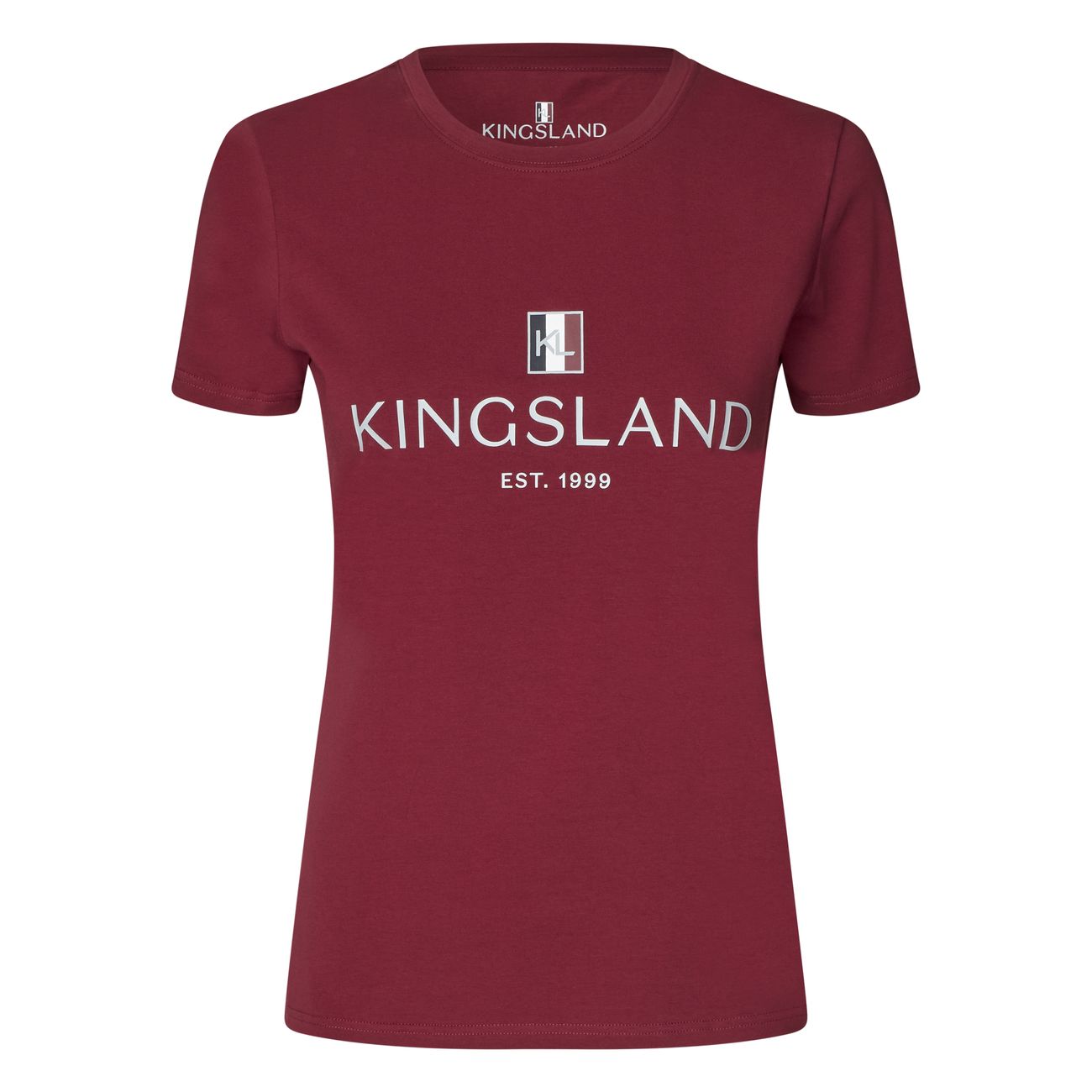 Kingsland Classic Logo T-Shirt Damen - new kl burgundy, Größe M