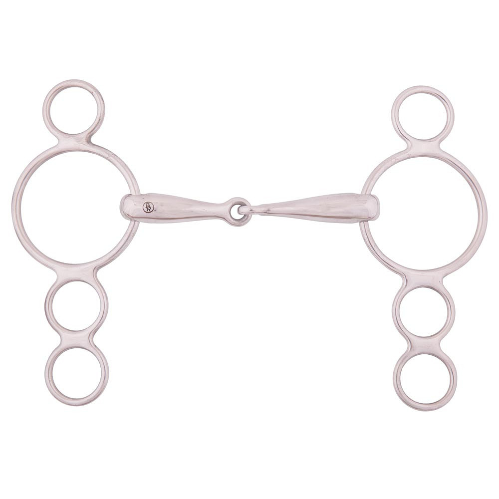 BR 4-Ringtrense einfach gebr. 18mm massiv rostfrei - Größe 13.5 cm