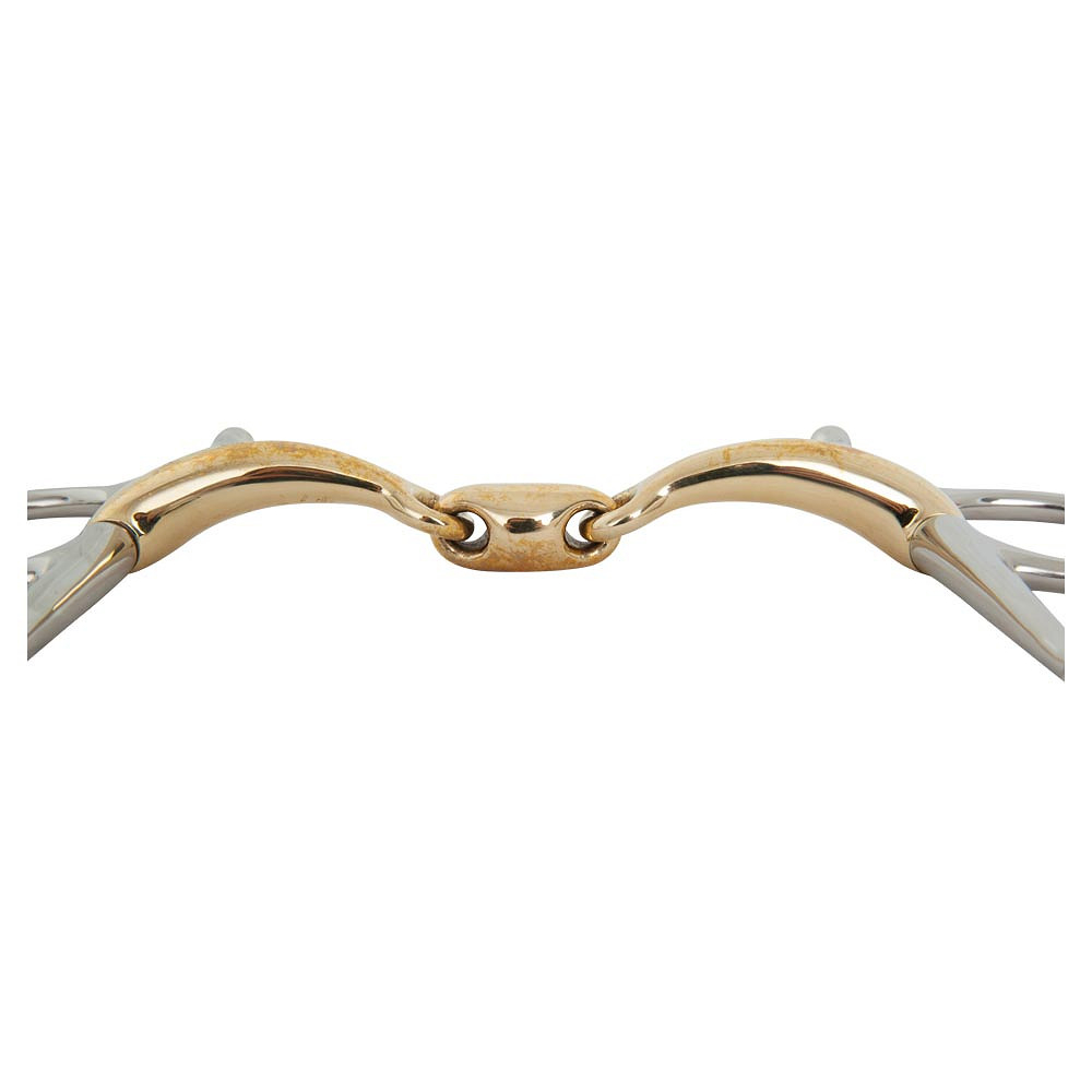 Br Knebeltrense Soft Contact Doppelt Gebr. 14mm Shanks 127mm
