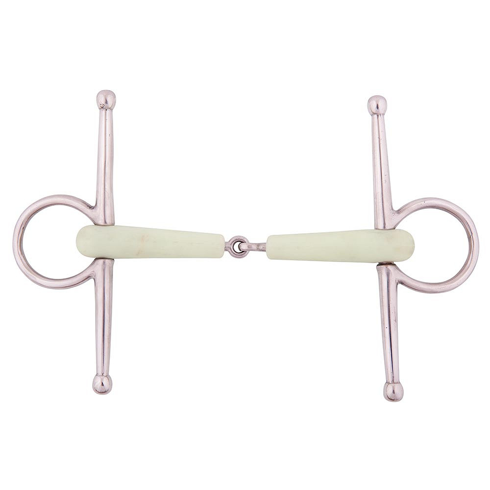 BR Knebeltrense Apple Mouth einfach gebrochen 15mm - Größe 13.5 cm