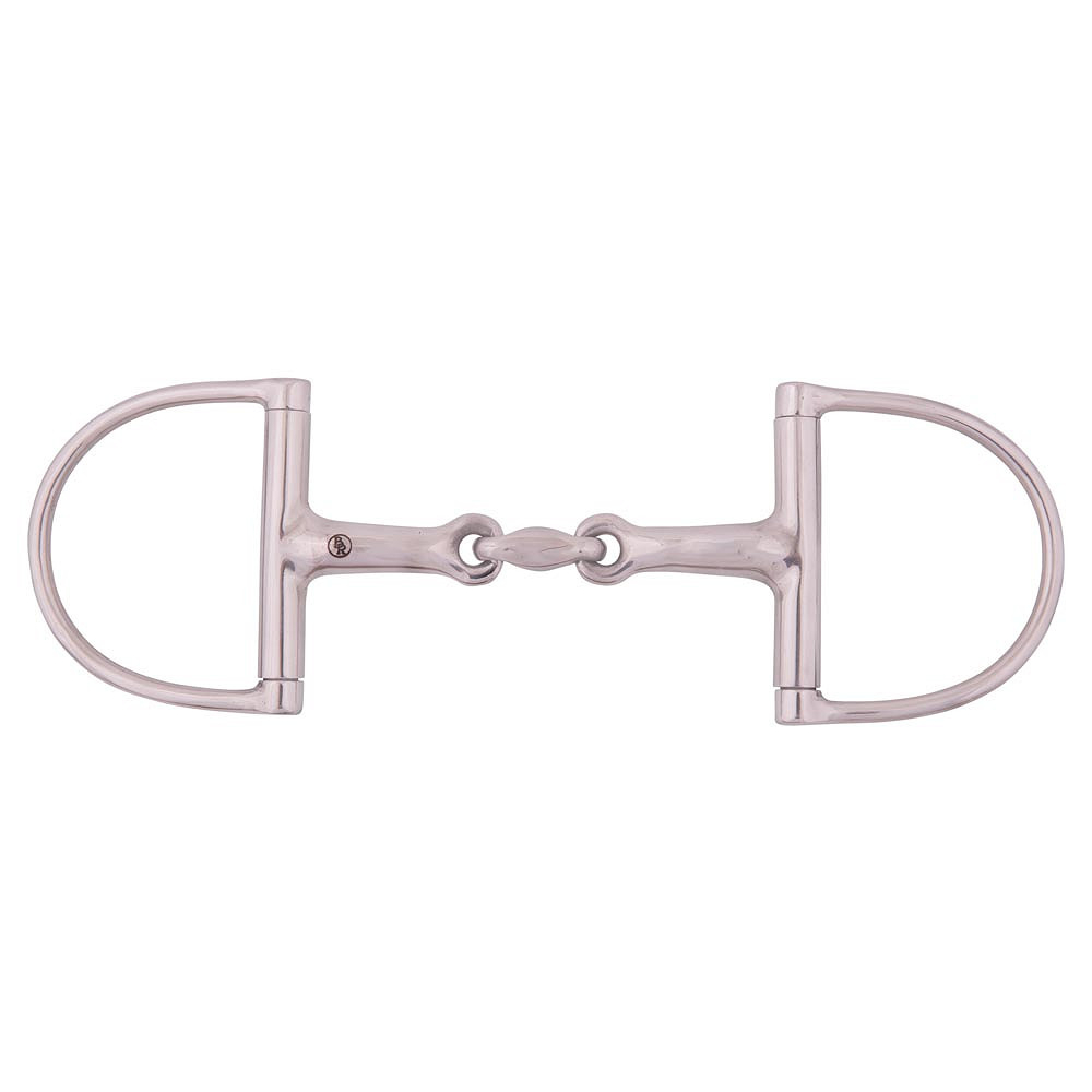 BR D-Ringtrense doppelt gebr. 16mm rostfrei massiv - Größe 12.5 cm