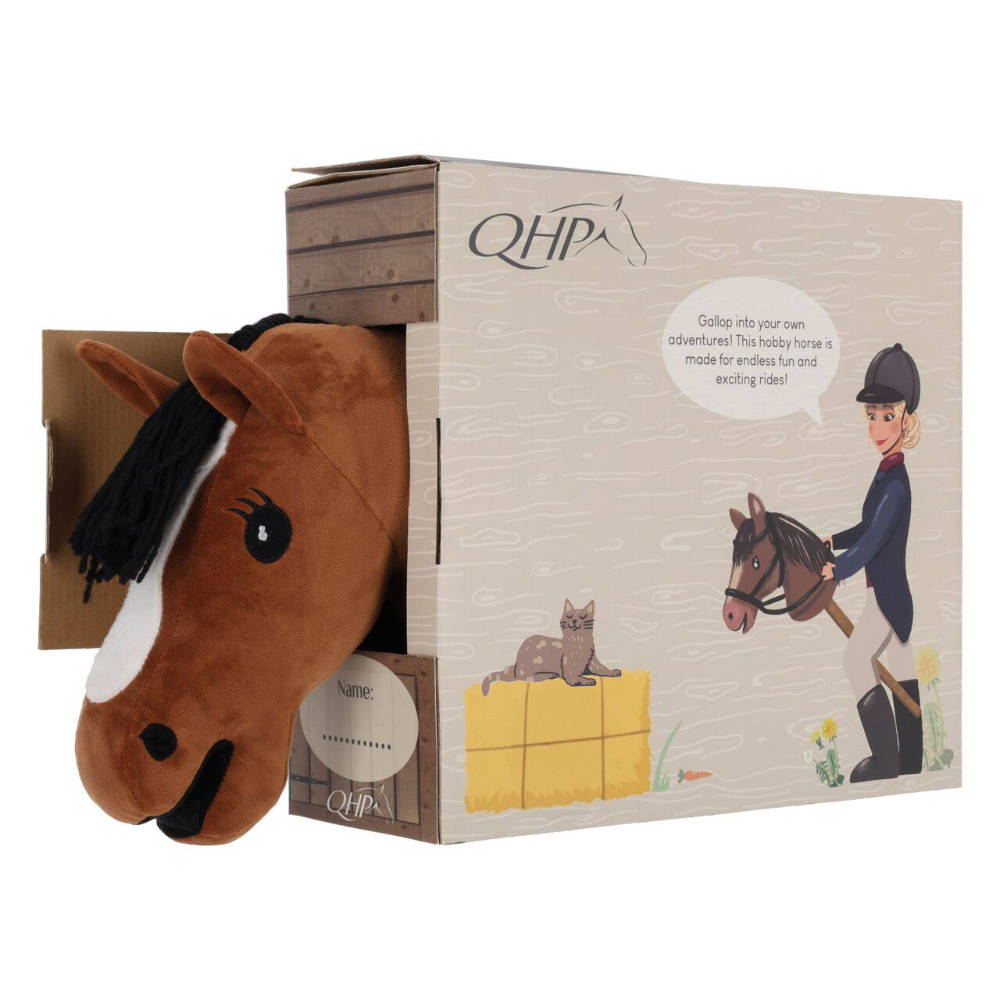QHP Steckenpferd Hobby Horse - braun