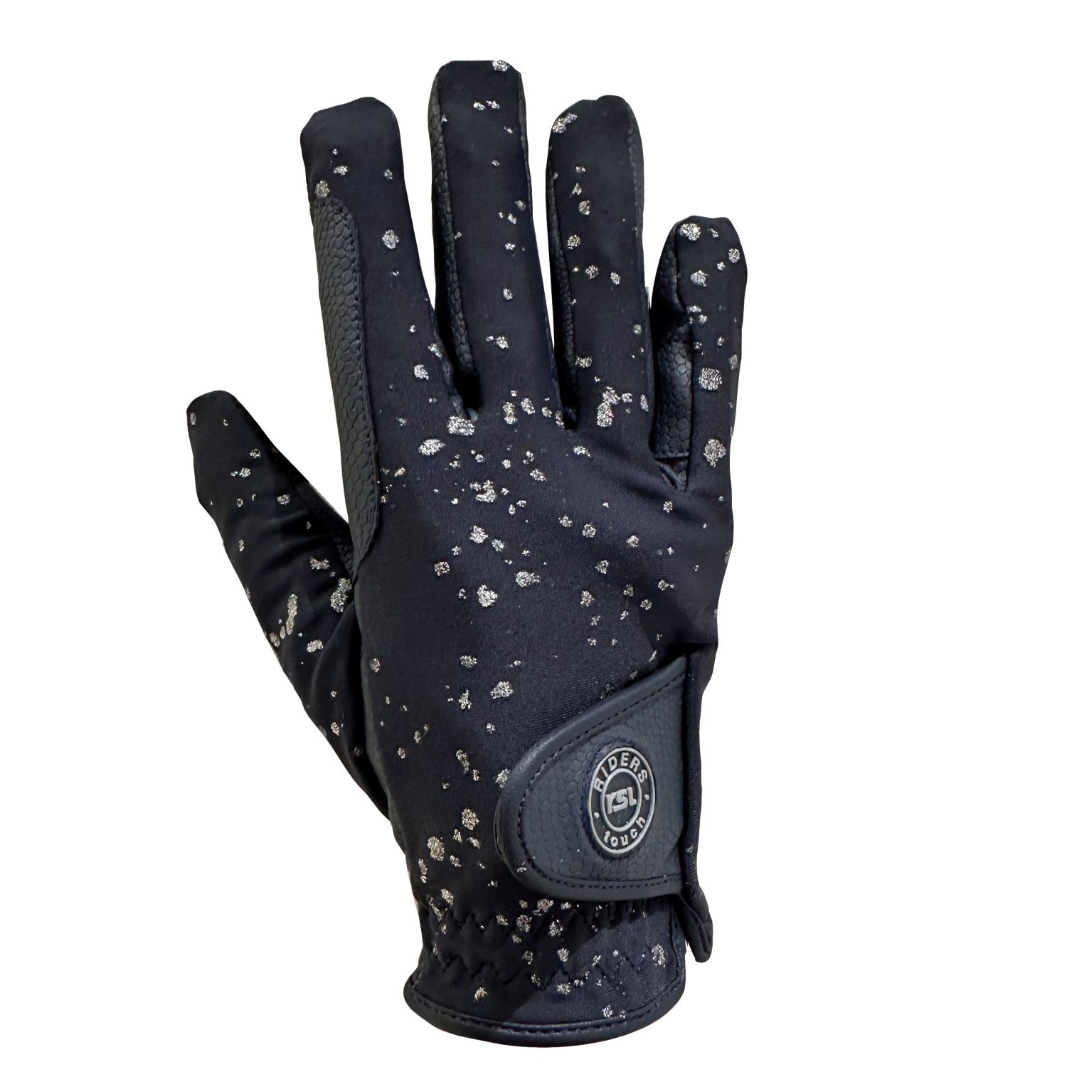 RSL Nola Ice Kinder Winterreithandschuhe - navy/silberfarben, Größe 6