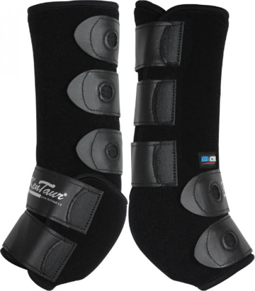 Kentaur Gamaschen Dressur hinten - schwarz, Größe 1