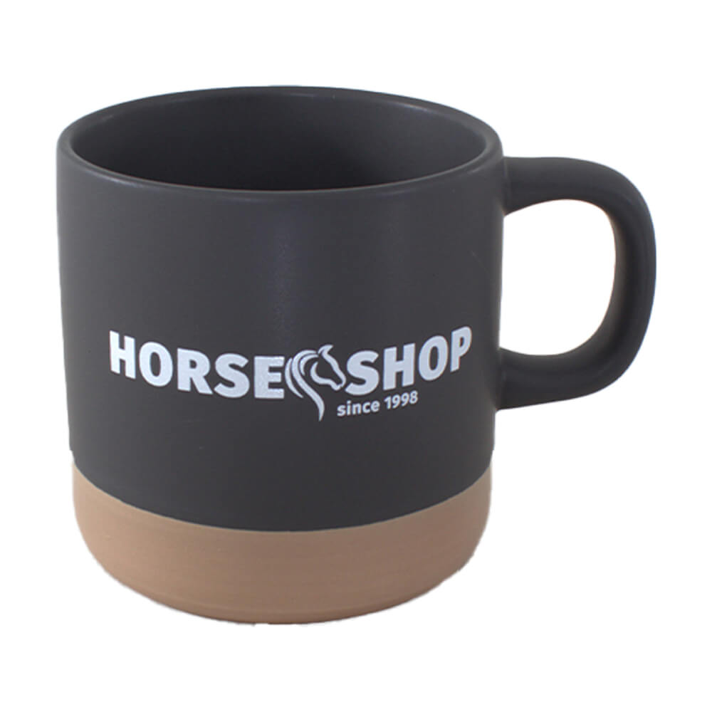 Horse Shop Rustic Keramiktasse - 355 ml - HS-Logo