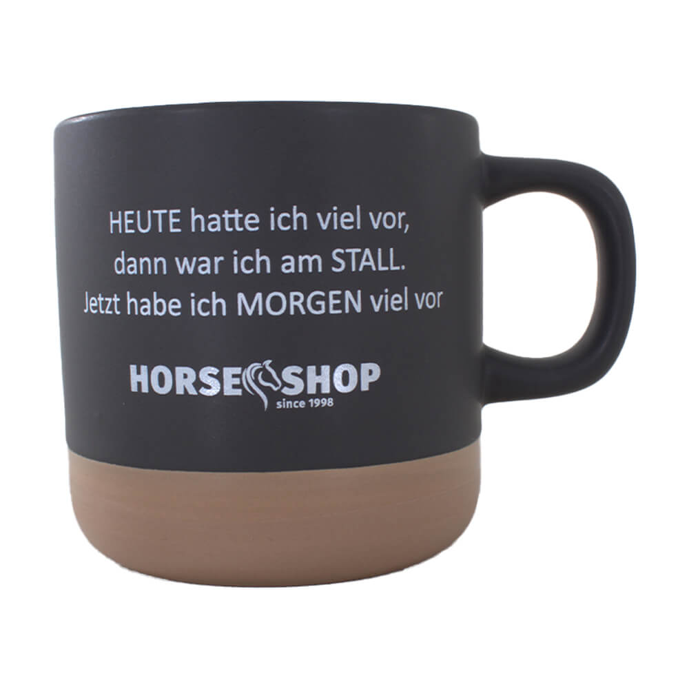 Horse Shop Rustic Keramiktasse - 355 ml - Spruch