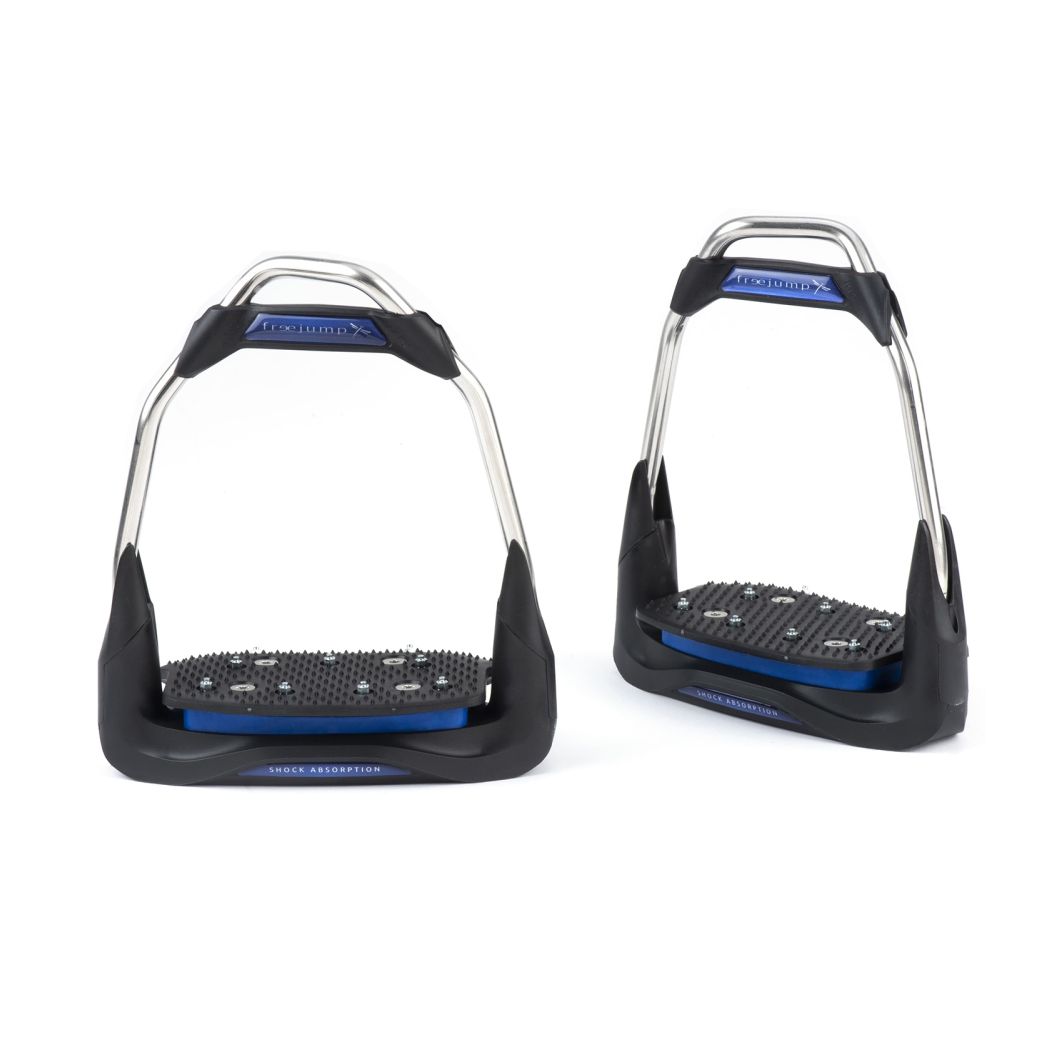 Freejump Air's Steigbügel mit 30° Neigung flache Trittfläche - navy