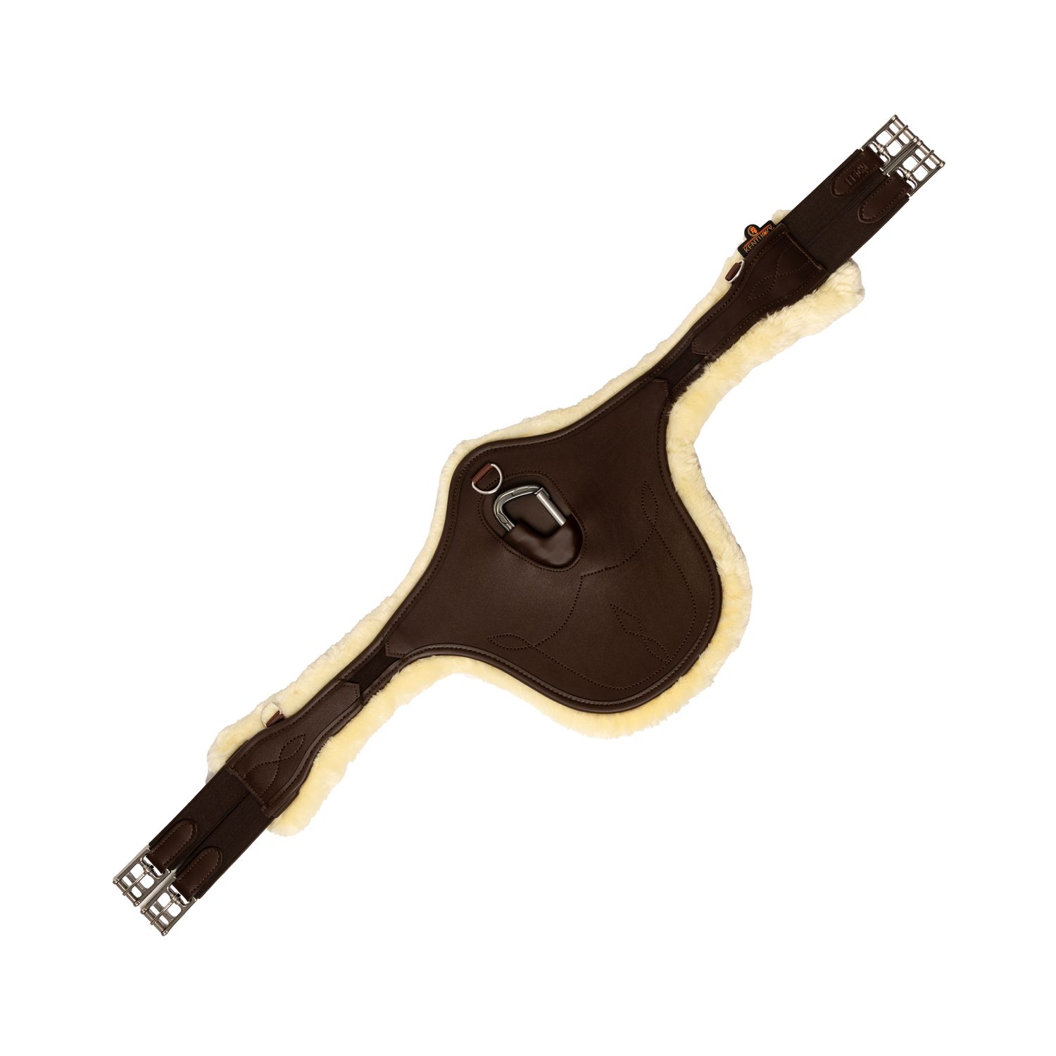 Kentucky Horsewear anatomischer Lammfell Stollengurt - braun, Größe 140 cm