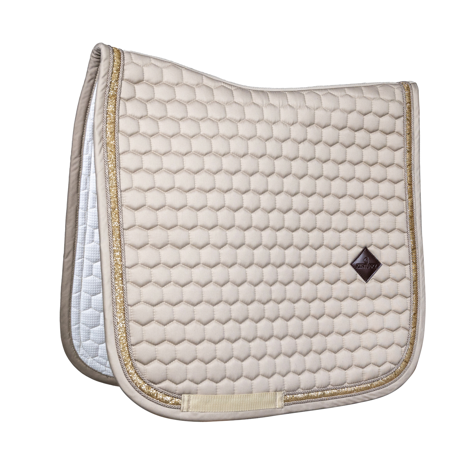 Kentucky Horsewear Glitter Band Schabracke - beige, Größe Dressur