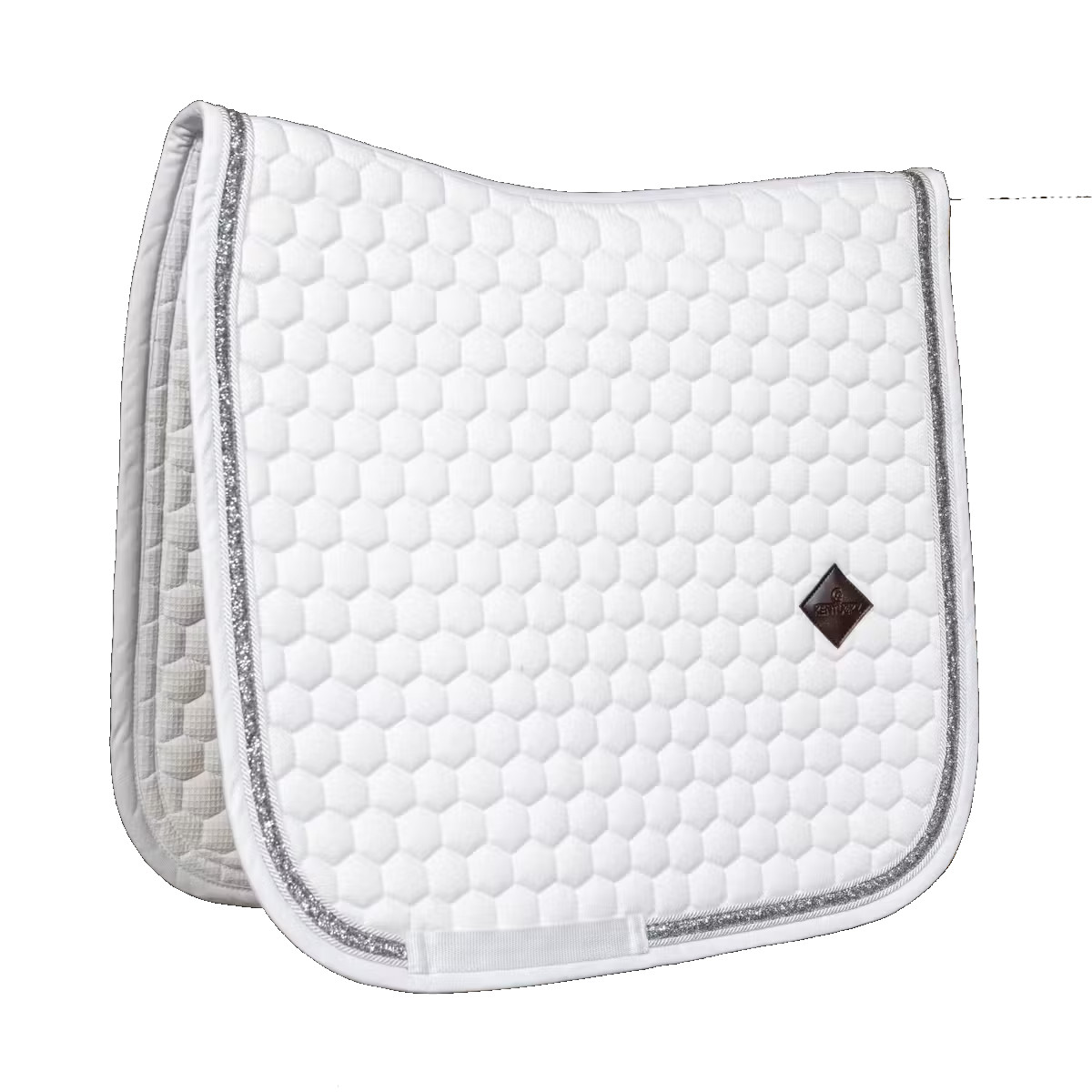 Kentucky Horsewear Glitter Band Schabracke - weiß, Größe Dressur