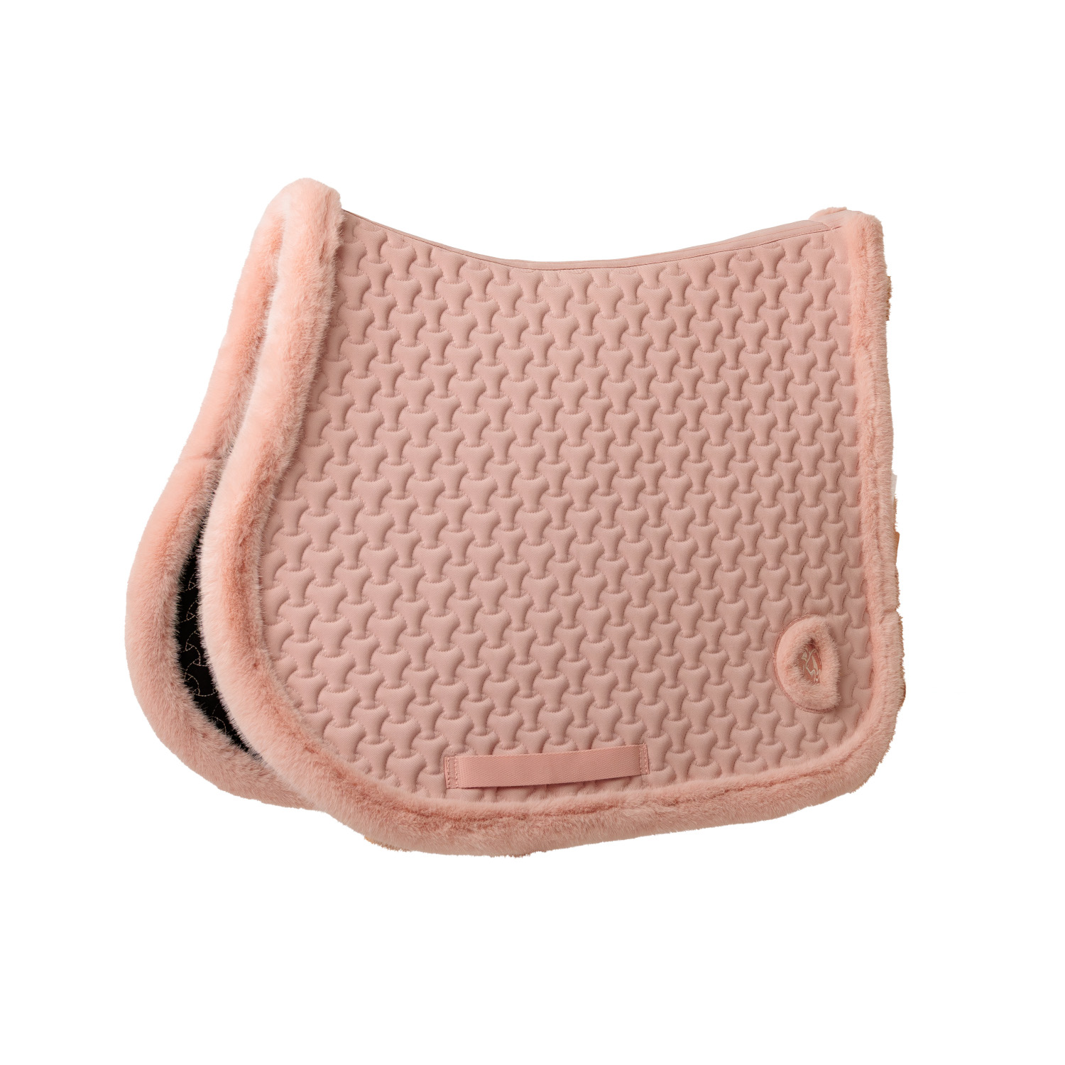 Kentucky Horsewear Schabrake Plaited Fake Fur Dressur - alt rosa, Größe Spirngen
