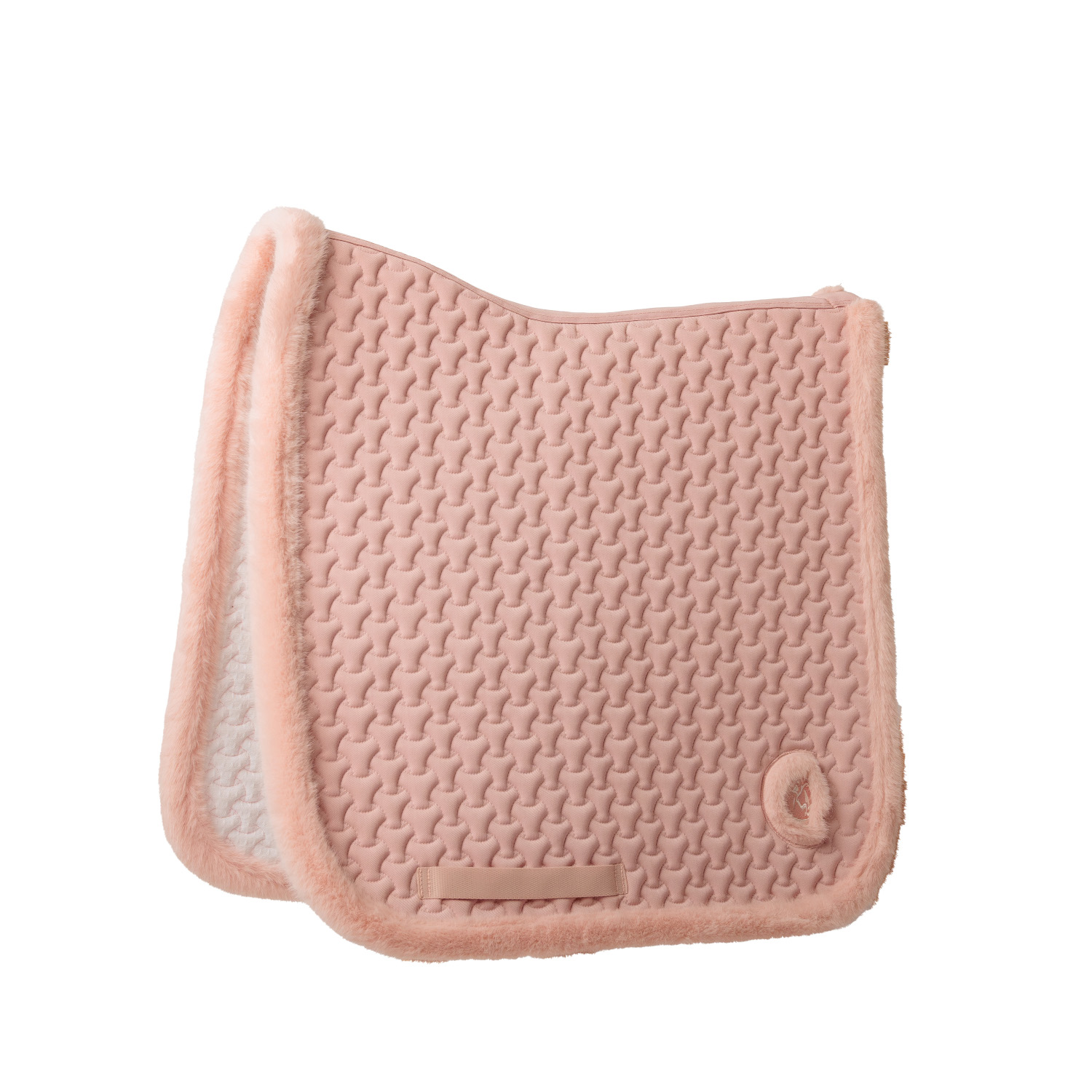 Kentucky Horsewear Schabrake Plaited Fake Fur Dressur - alt rosa, Größe Dressur