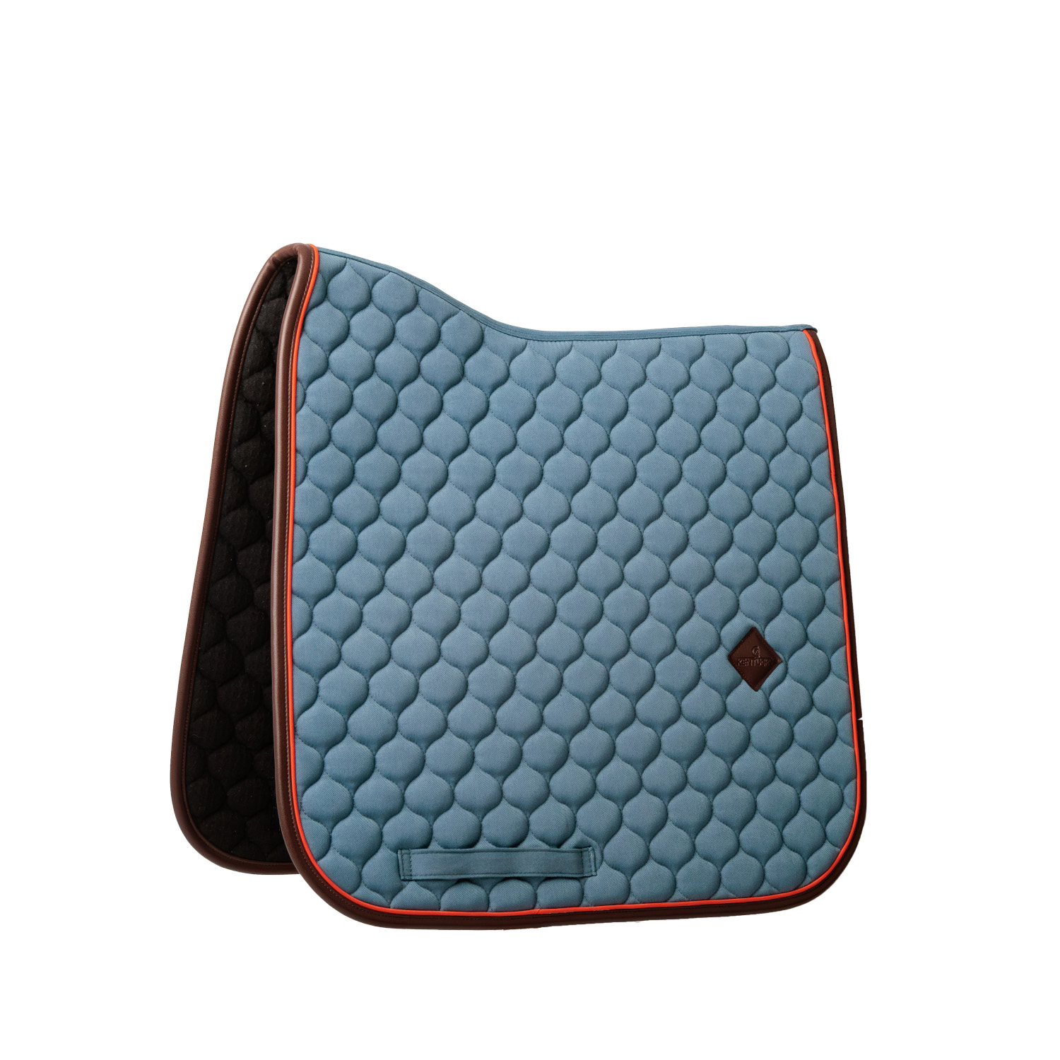 Kentucky Horsewear Onion Quilt Neon Leather Schabracke - blau, Größe Dressur