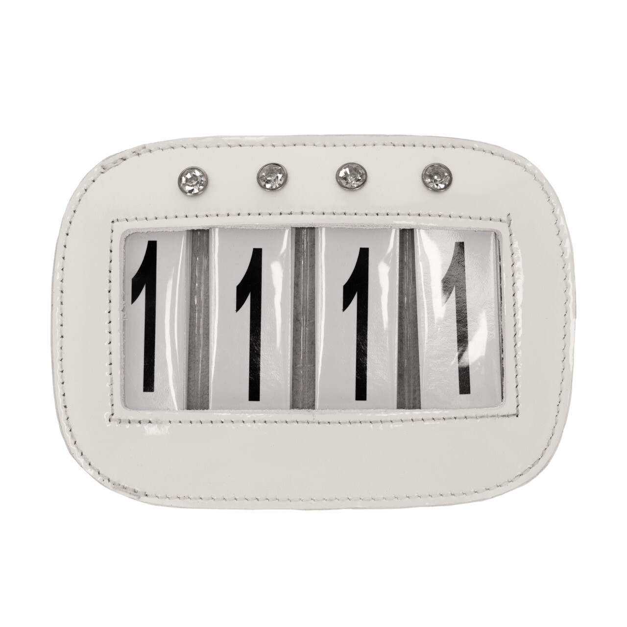 QHP-Startnummern Quatro (2er-Pack) - weiß