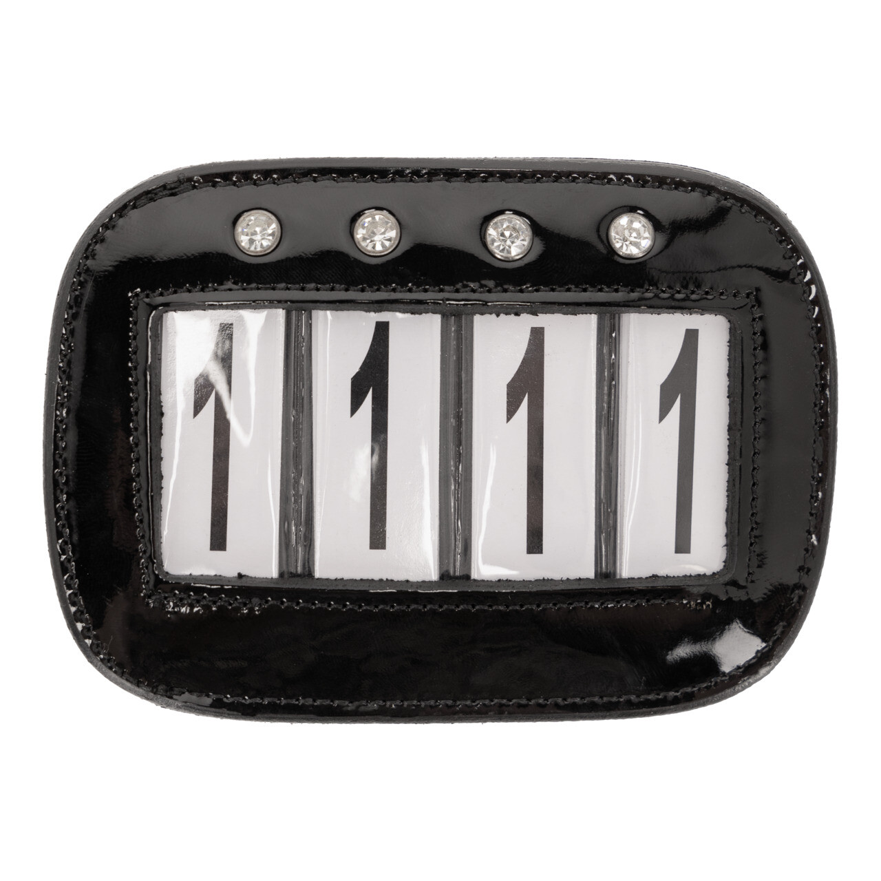 QHP-Startnummern Quatro (2er-Pack) - schwarz