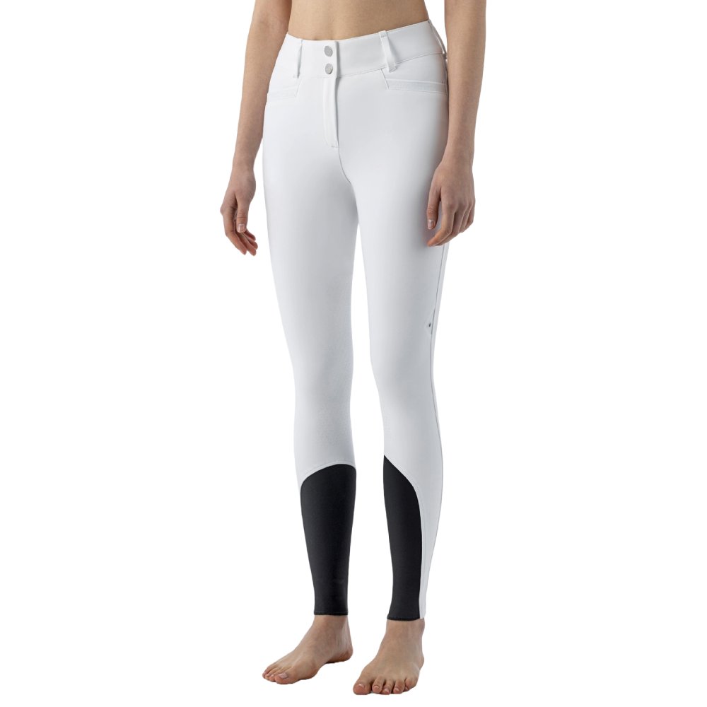 Equiline Crystalek Highwaist Kniegrip Reithose Damen - bianco, Größe 38