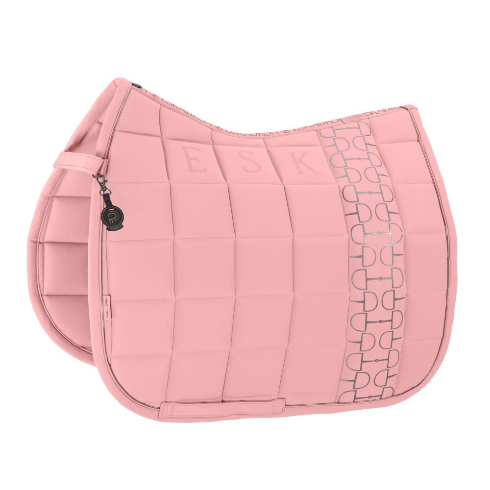 Eskadron Platinum 25 Big Square Softshell Schabracke - soft rouge, Größe Warmblut Dressur