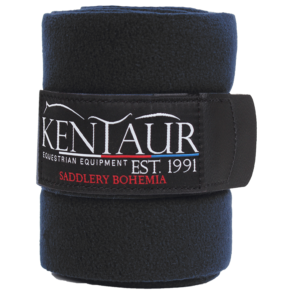 Kentaur Fleece-Bandagen - schwarz, Größe WB