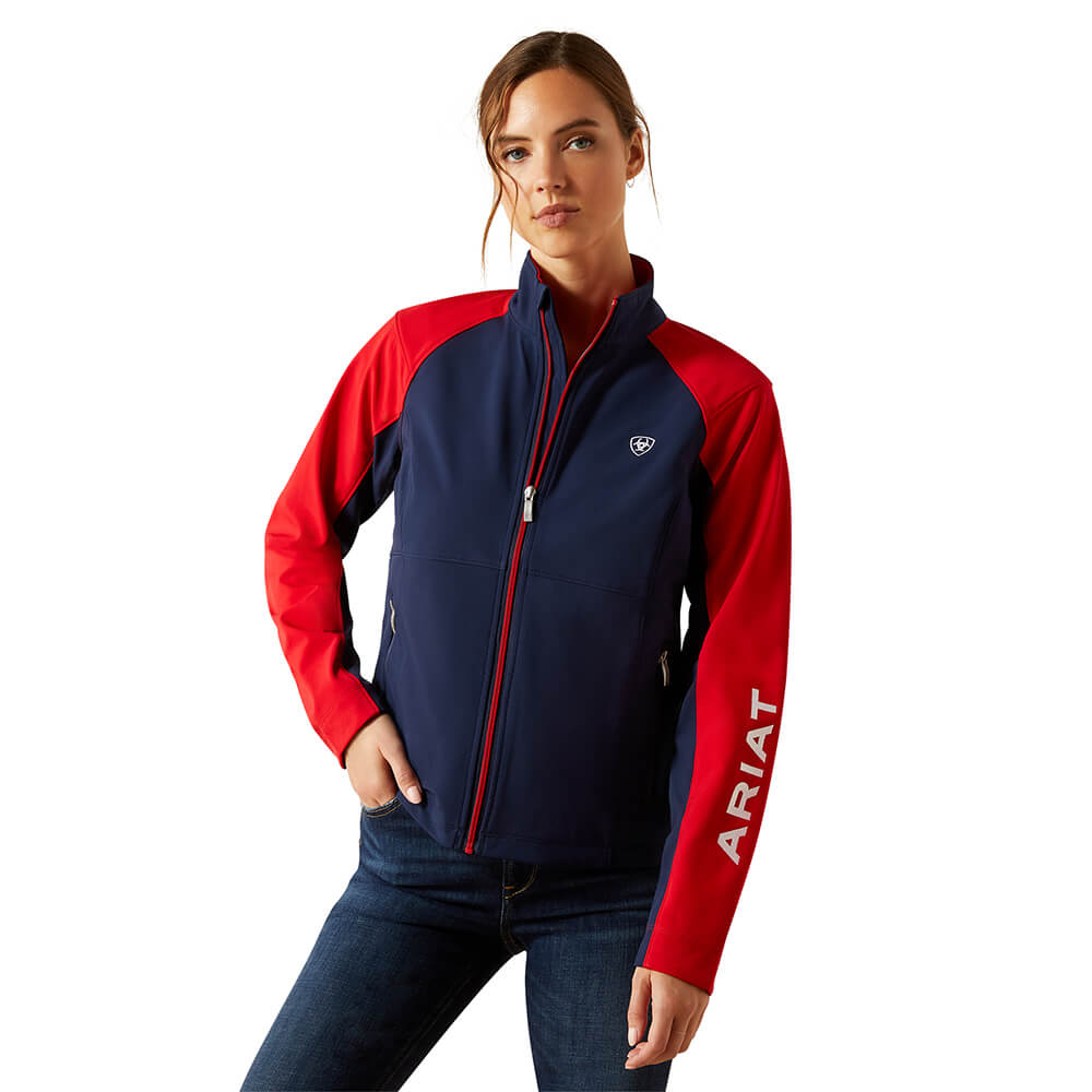 Ariat Team EQ Jacket Damen - navy team/red, Größe XS