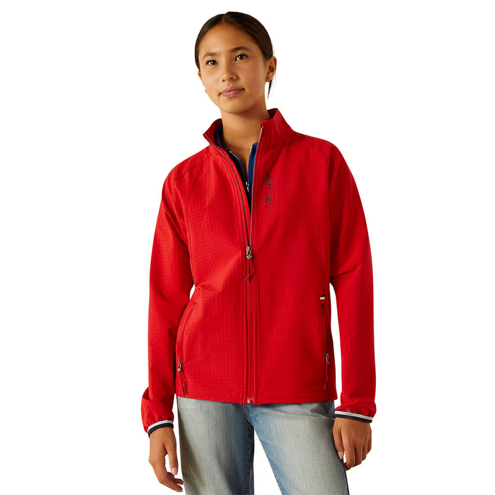 Ariat Versa Team Jacket Youth Kinder - weg red, Größe S