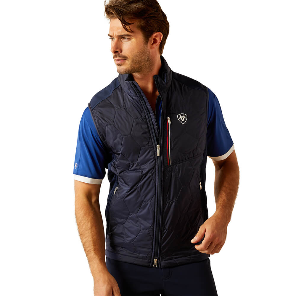 Ariat Fusion Insulated Weste Herren - navy team, Größe M