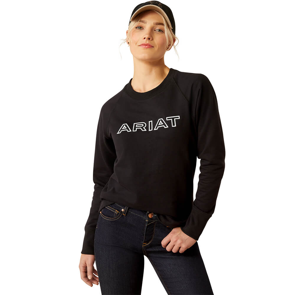Ariat Benicia Team Sweatshirt Damen - black, Größe XS