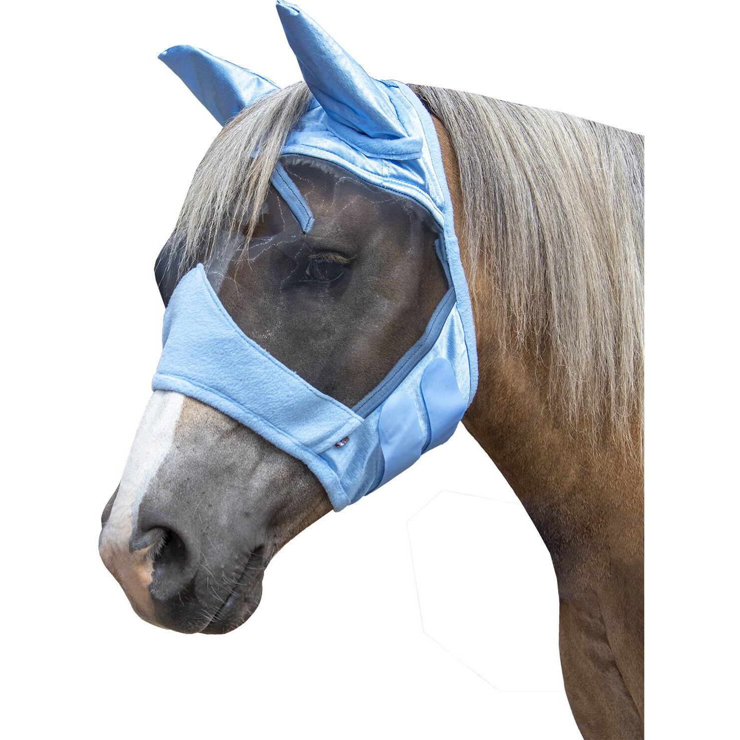 HKM Fliegenschutzmaske -High Professional- - babyblau, Größe S