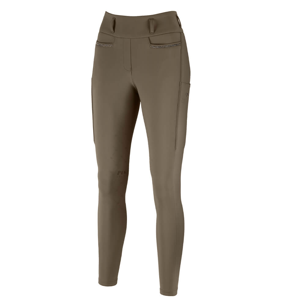Pikeur HW25 Selection Linnett Tight SD Vollgrip Highwaist Reithose Damen - slate brown, Größe 46