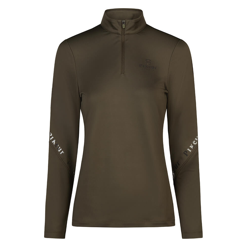 Pikeur Selection t-shirt zippé femme - Noir | Vêtements d'équitation