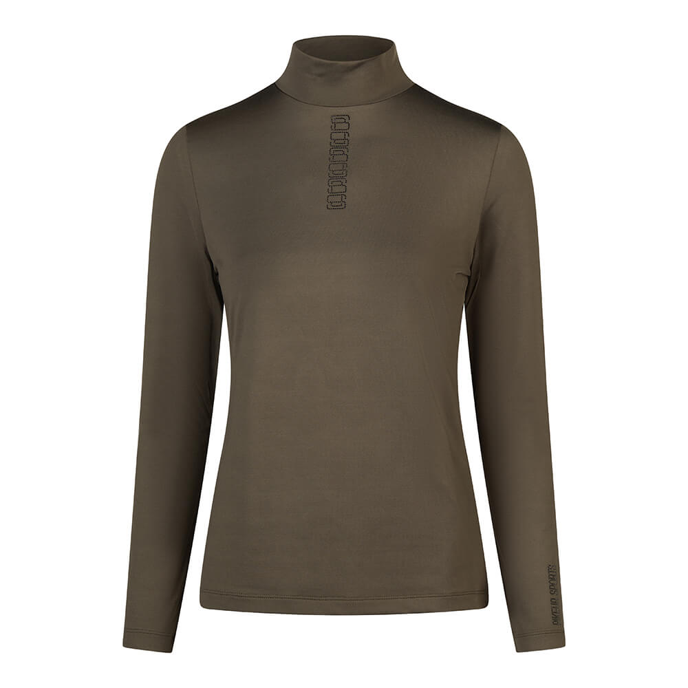 Pikeur HW25 Sports Rollkragenlangarmshirt Damen - deep khaki, Größe 34