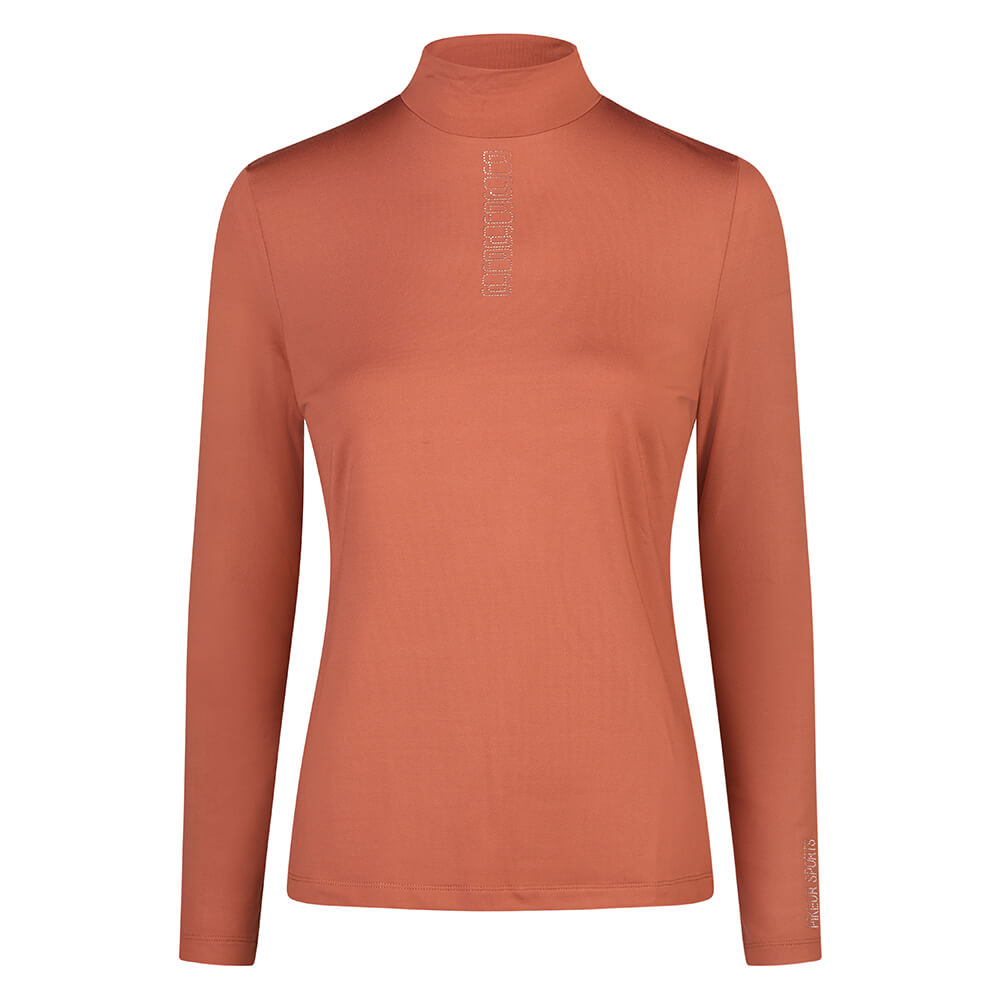 Pikeur HW25 Sports Rollkragenlangarmshirt Damen - rose wood, Größe 46