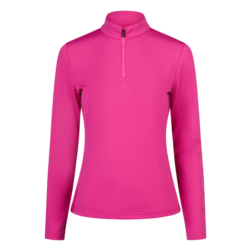 Pikeur HW25 Sports Zip Langarmshirt Damen - blaze berry, Größe 42