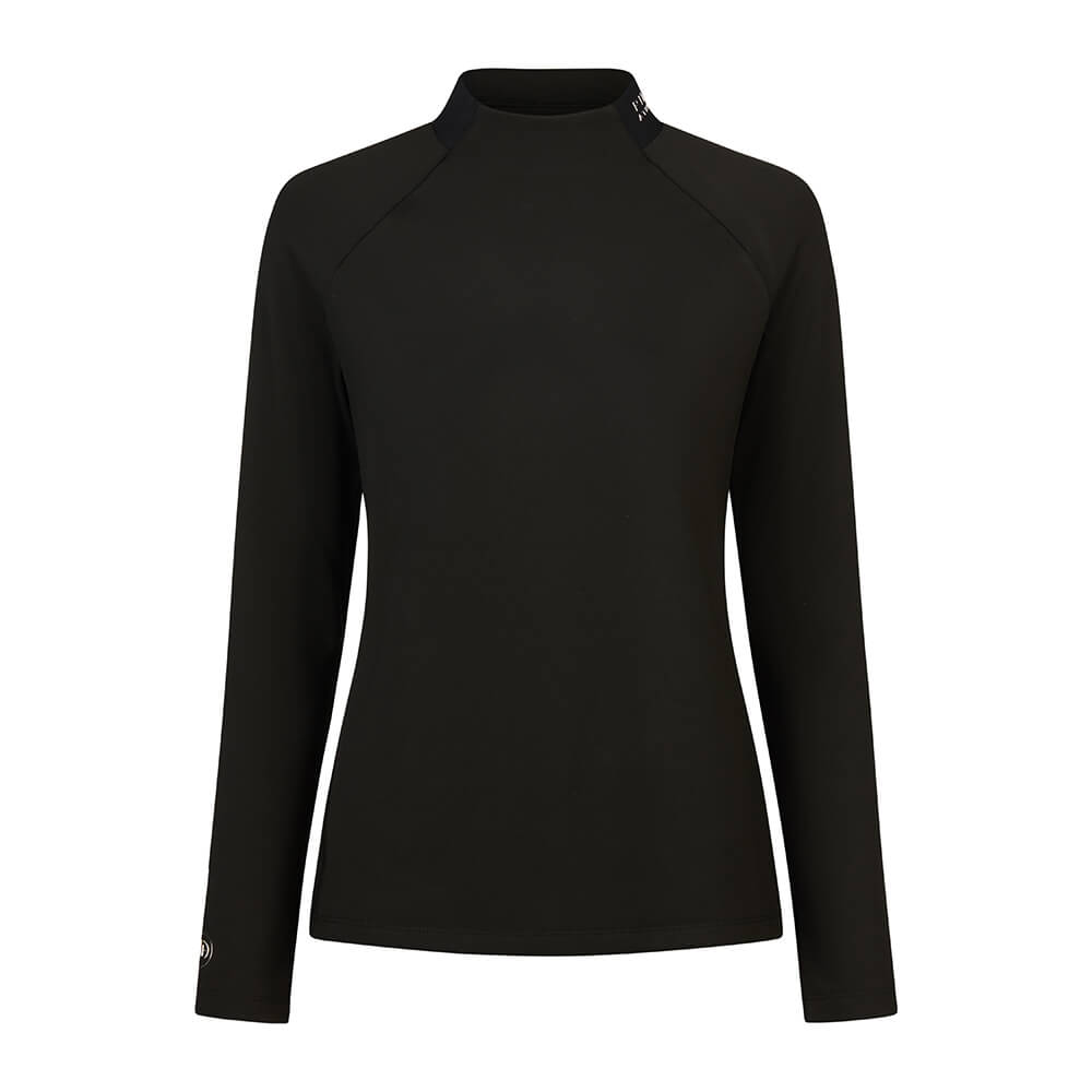 Pikeur HW25 Athleisure Funktionsshirt mit Kragen Damen - black, Größe 44