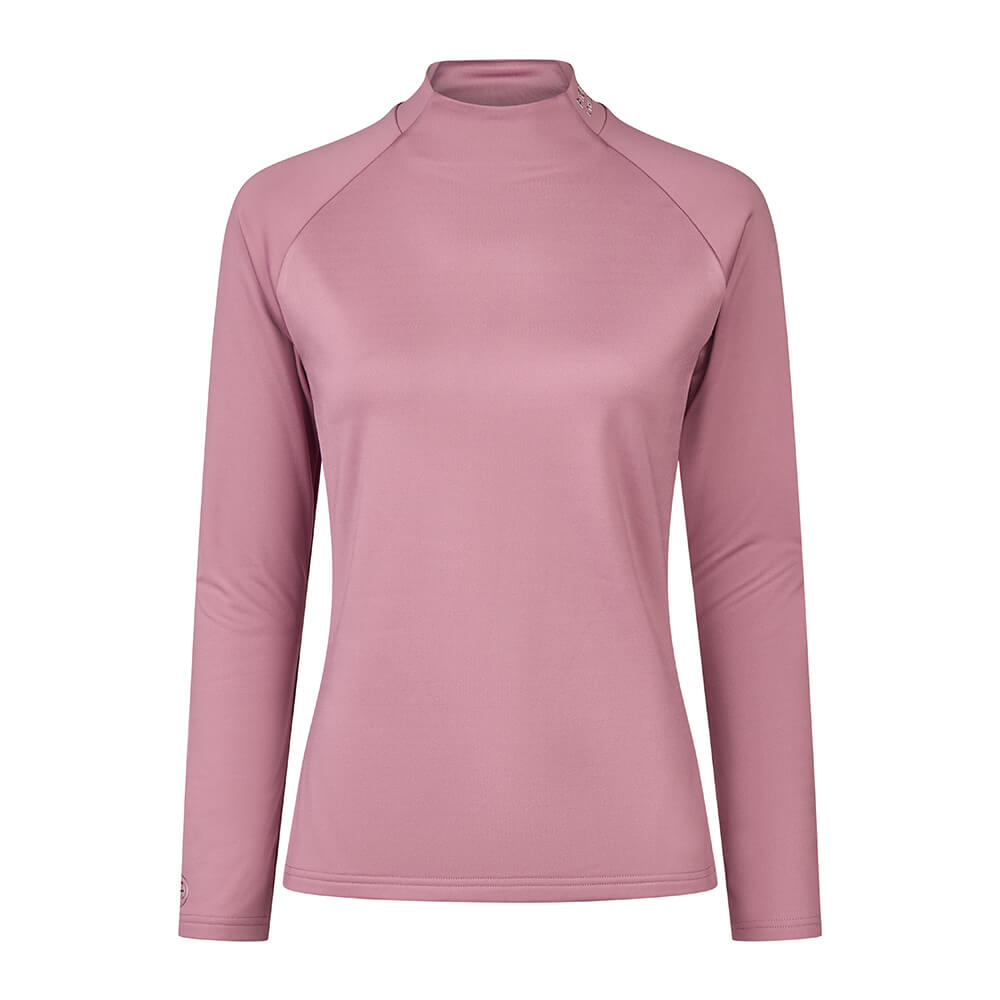 Pikeur HW25 Athleisure Funktionsshirt mit Kragen Damen - berry blush, Größe 44