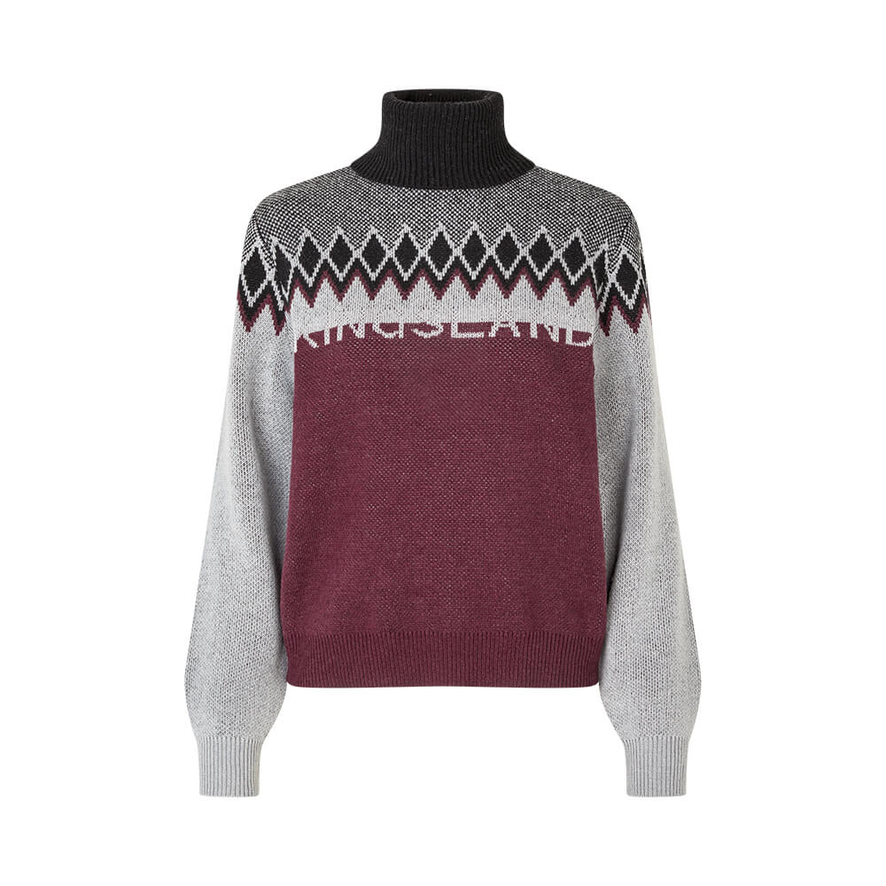 Kingsland KLMontez Strick-Rollkragenpullover Damen - black, Größe XL