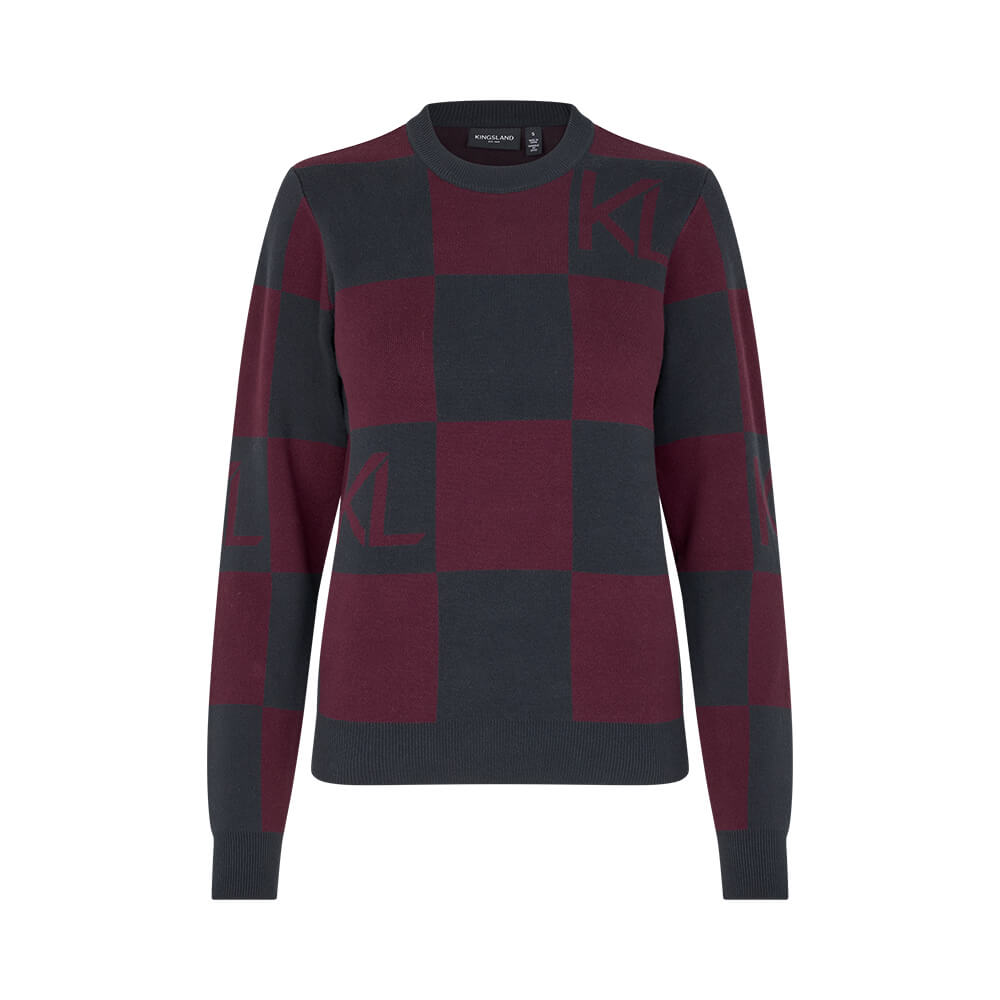 Kingsland KLMelanie Strickpullover Damen - plum wine, Größe M