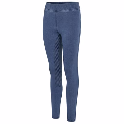 Kingsland KLMila Vollgrip Denim-Reitleggings Junioren
