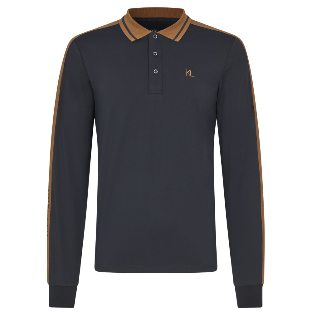 Kingsland KLMarco Piqué-Poloshirt langarm Herren - navy, Größe S