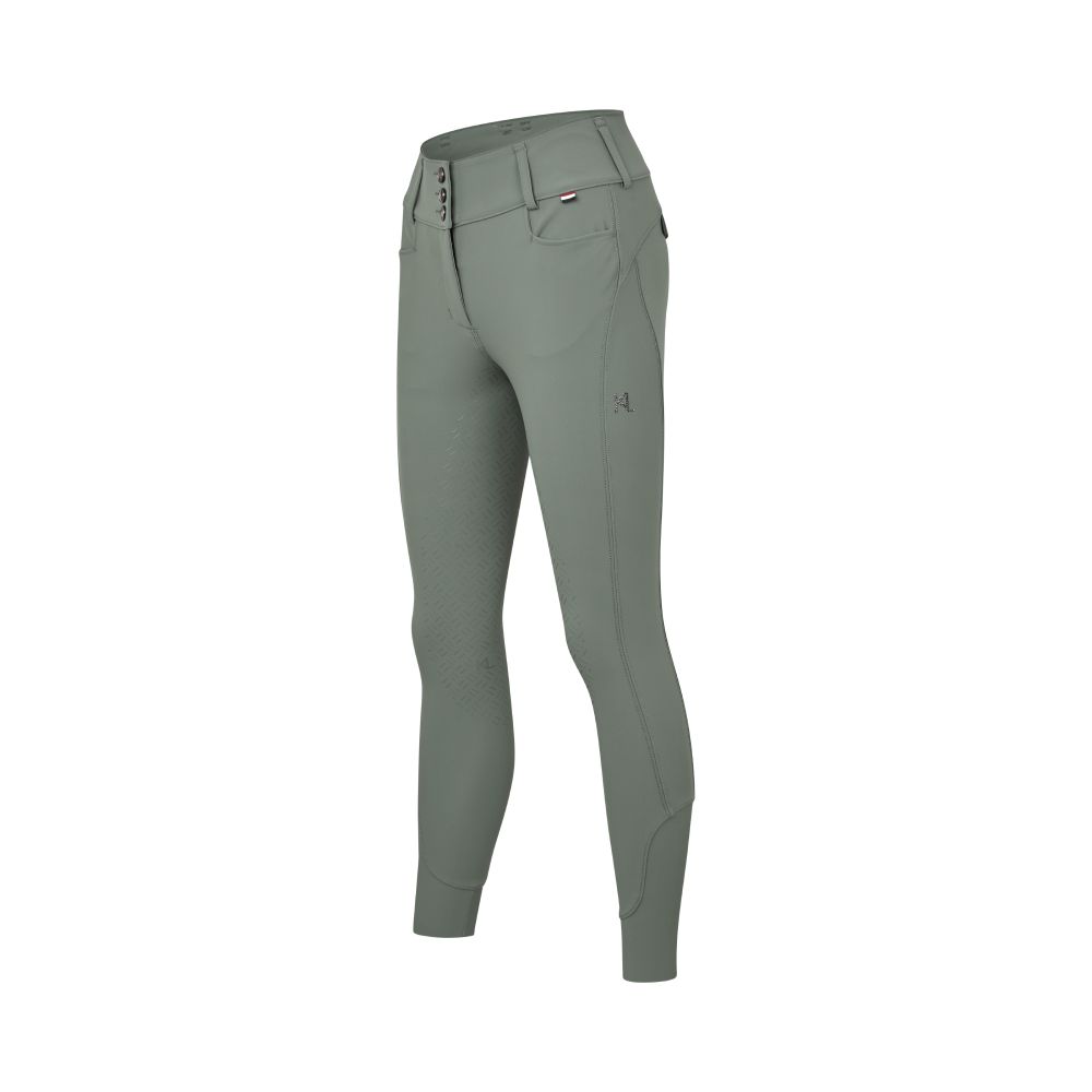 Kingsland KLKimi Breeches in A-Form mit mittelhoher Taille und F-Grip für Damen - green agave, Größe 42