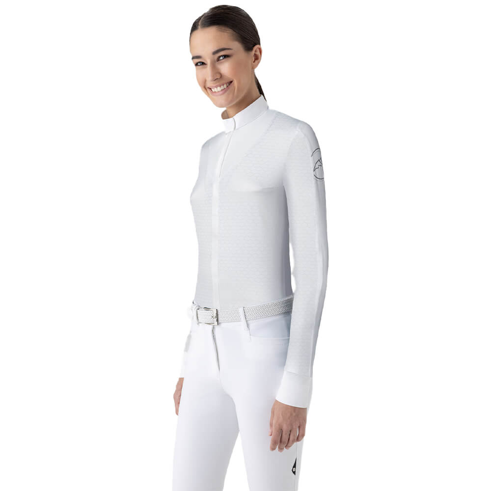 Equiline Estock Turniershirt Damen - weiß, Größe 42