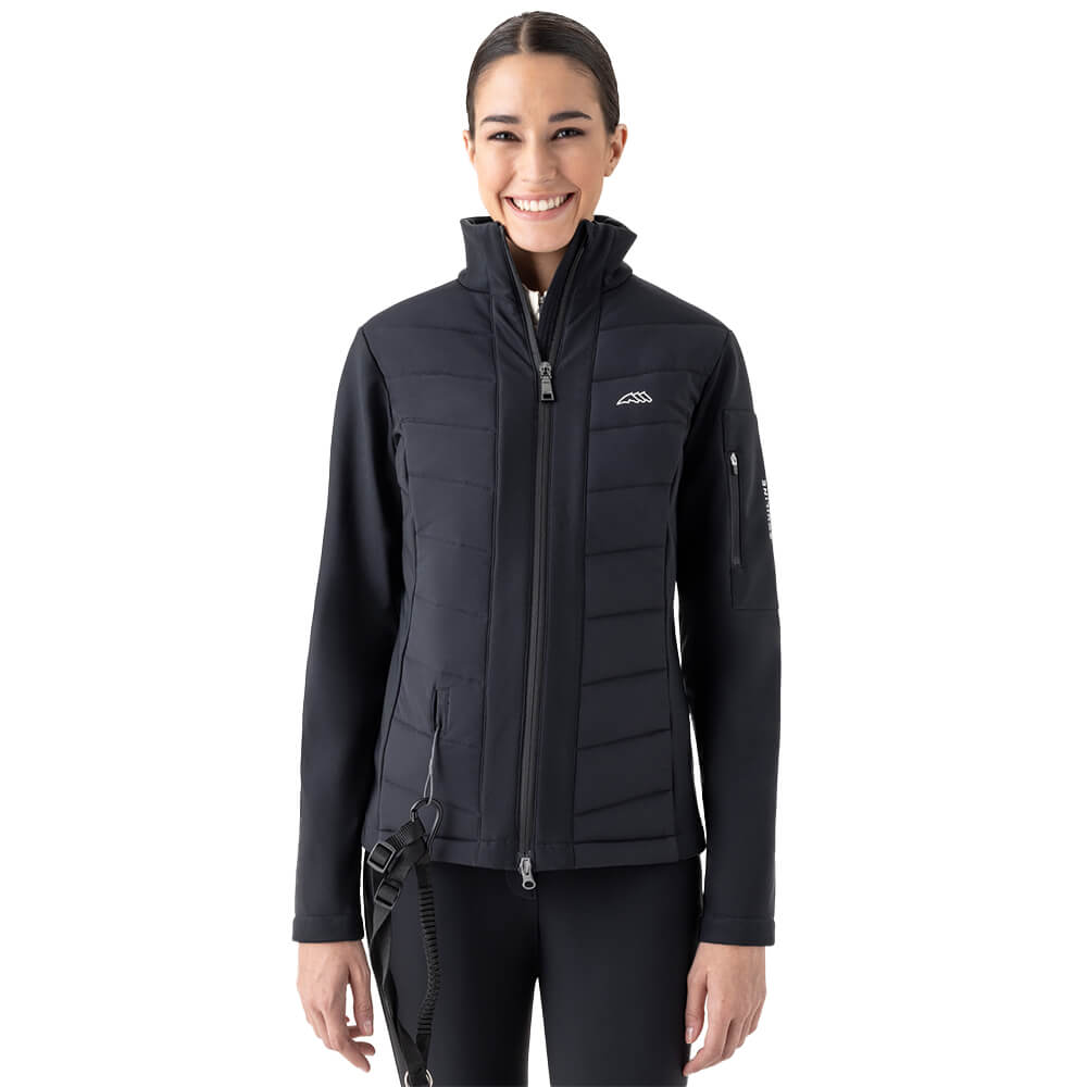 Equiline Entrec Jacke Kinder Air-Bag kompatibel - schwarz, Größe 2XS