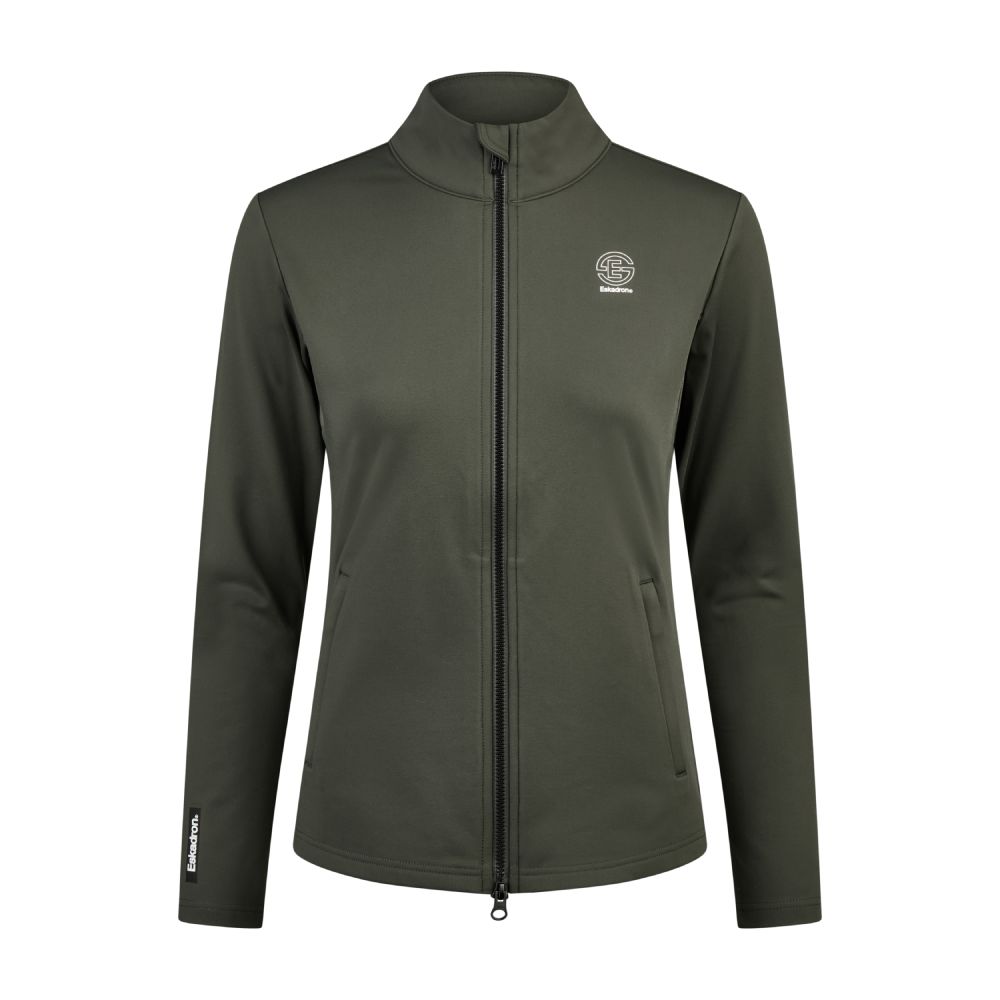 Eskadron Dynamic 25 Zip-Shirt Damen - oliv, Größe M