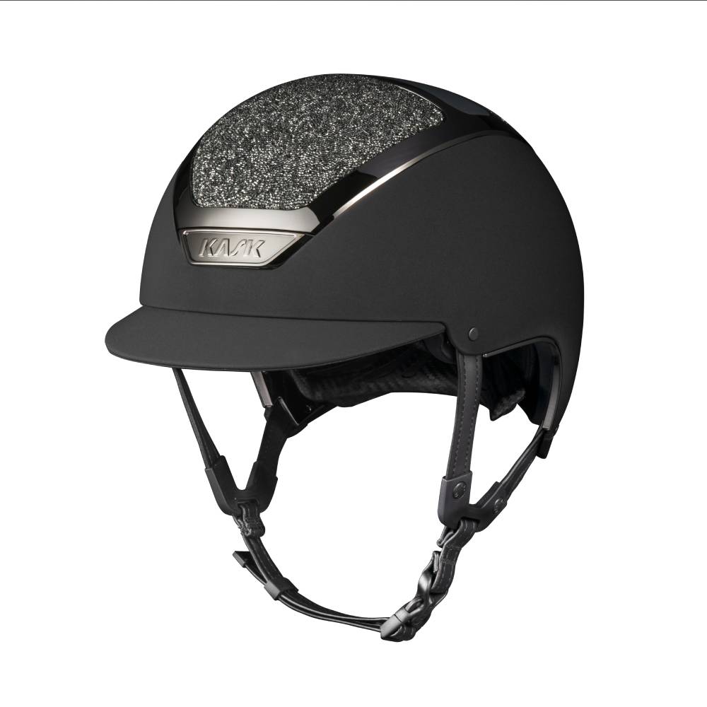 Kask Dogma Chrome Swarowski Midnight Reithelm inkl. Liner