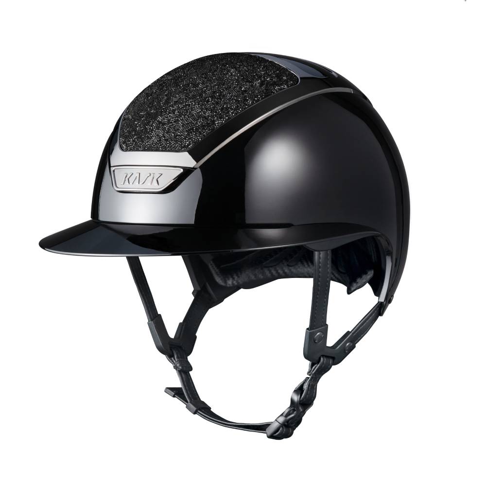 Kask Star Lady Pure Shine Swarowski Midnight Reithelm inkl. Liner - black, Größe 56