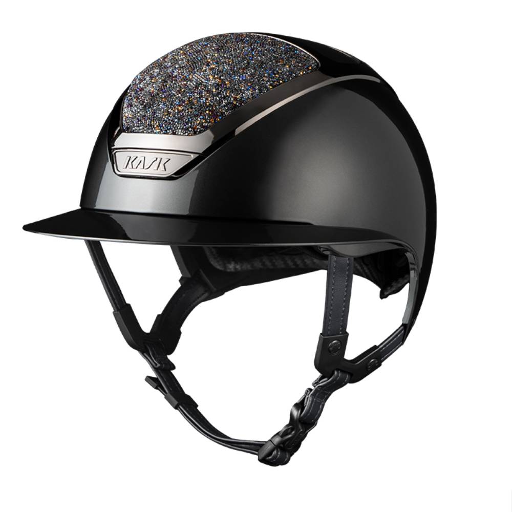 Kask Star Lady Pure Shine Swarowski Midnight Reithelm inkl. Liner - anthracite/zephyr, Größe 58