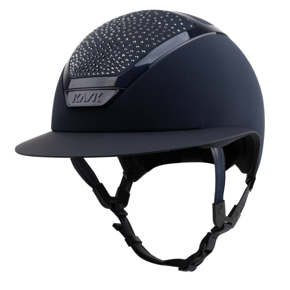 KASK Reithelm Star Lady Chrome Waterfence - navy_diamondmix, Größe 54