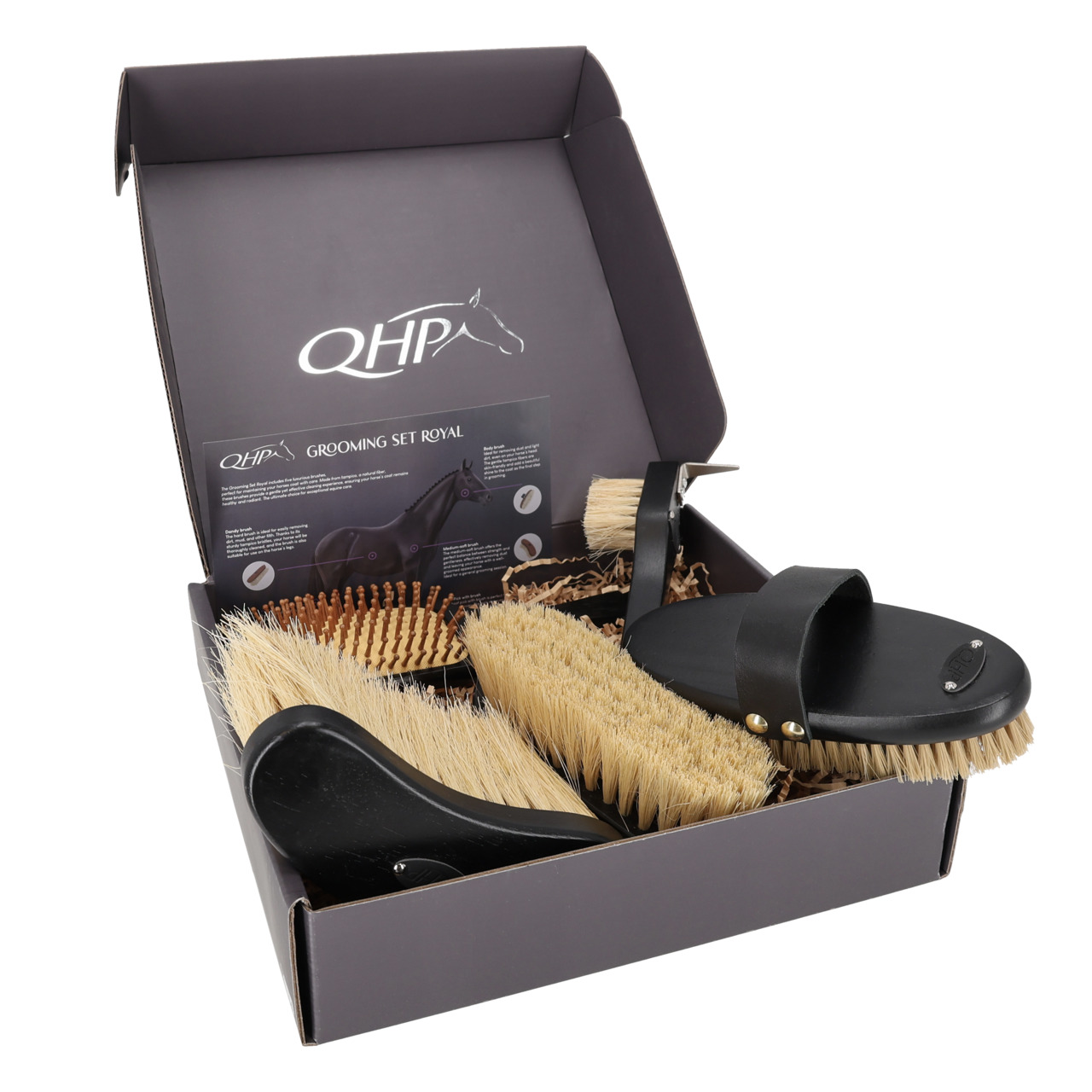 QHP Bürstenset Royal - schwarz