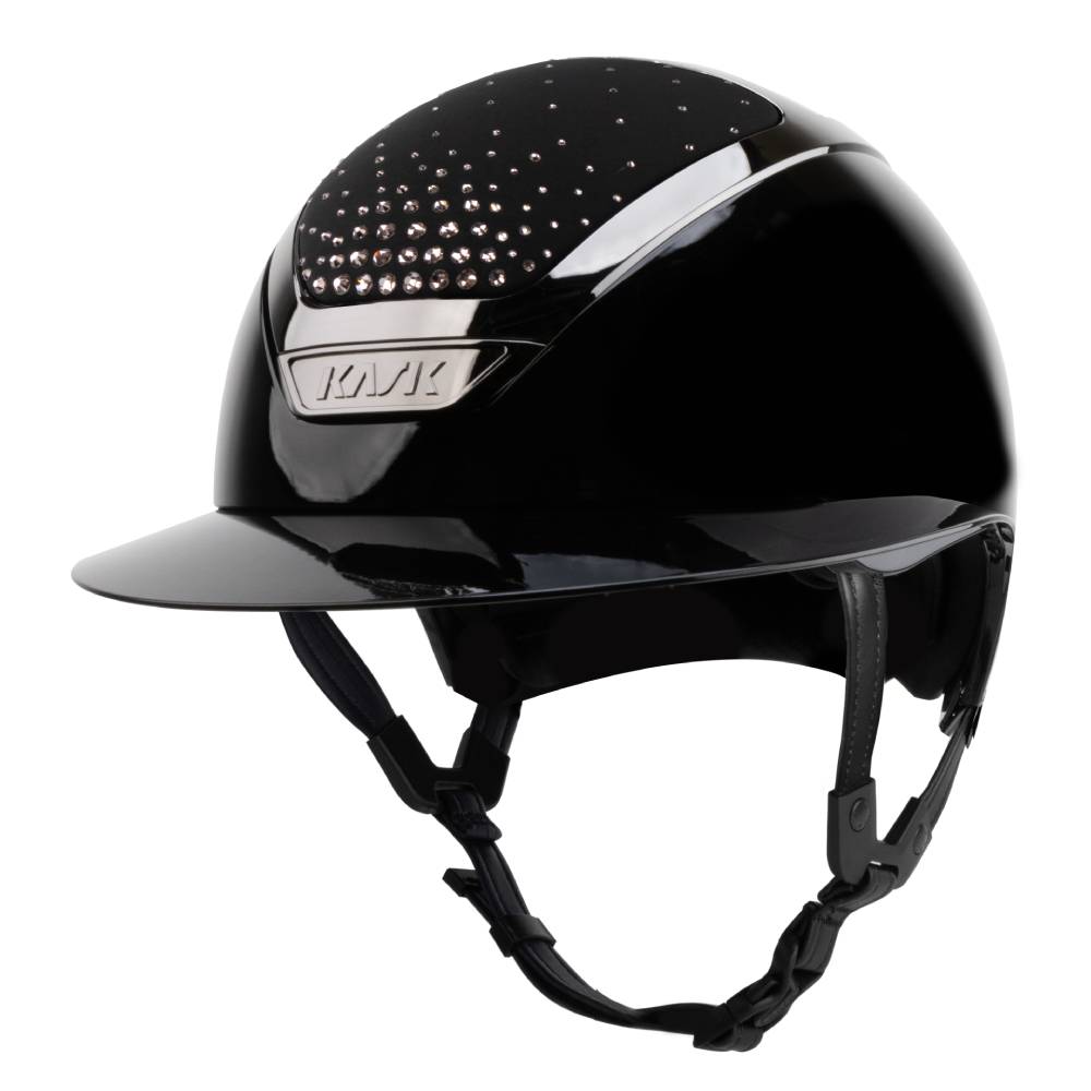 KASK Reithelm Star Lady Pure Shine Passage - black_black_vintagerose, Größe 58