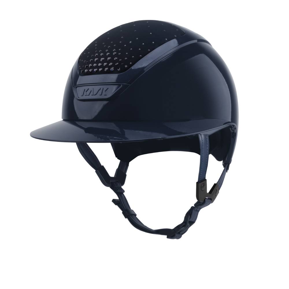 KASK Reithelm Star Lady Pure Shine Passage - navy_navy_graphite, Größe 58